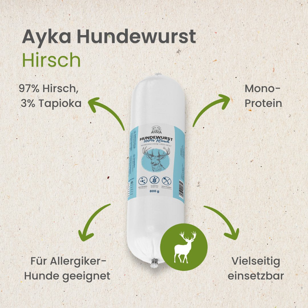 Ayka Hundewurst Hirsch