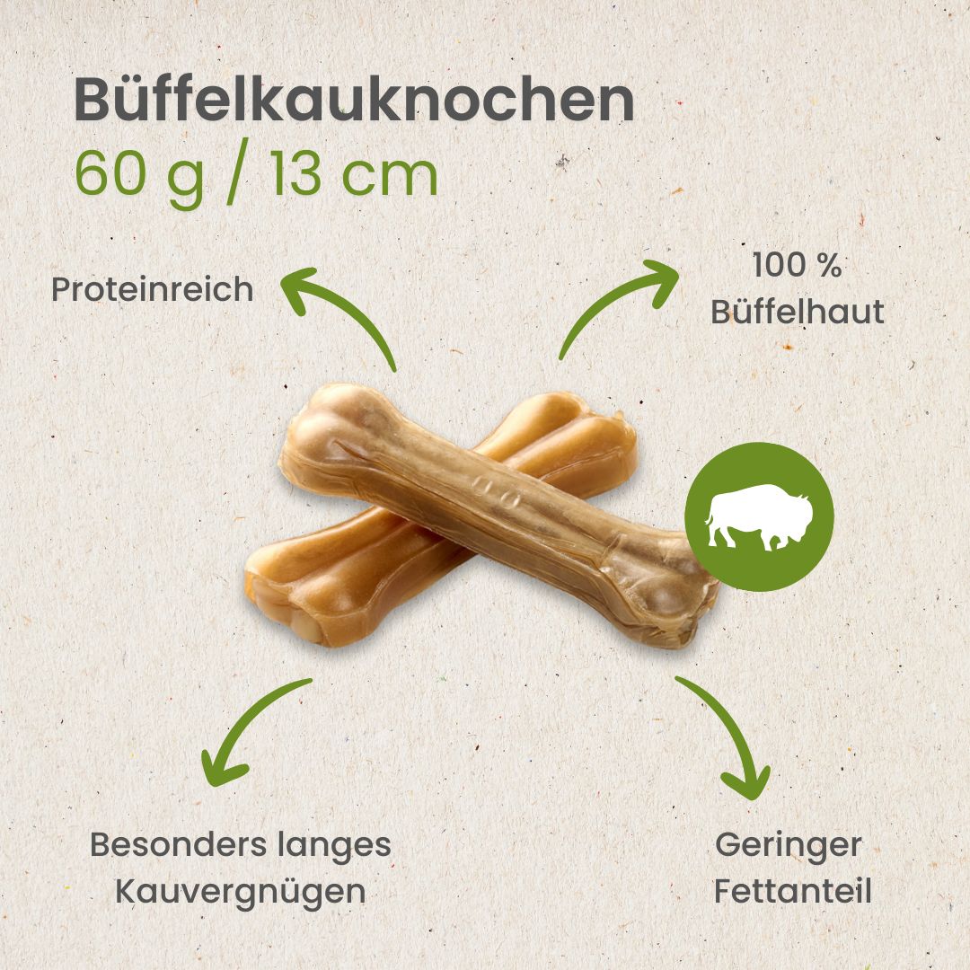 Büffelknochen, 60g, ca.13cm