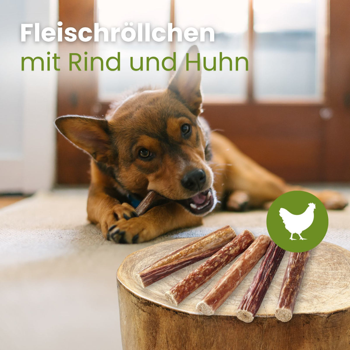 Fleischröllchen-Huhn