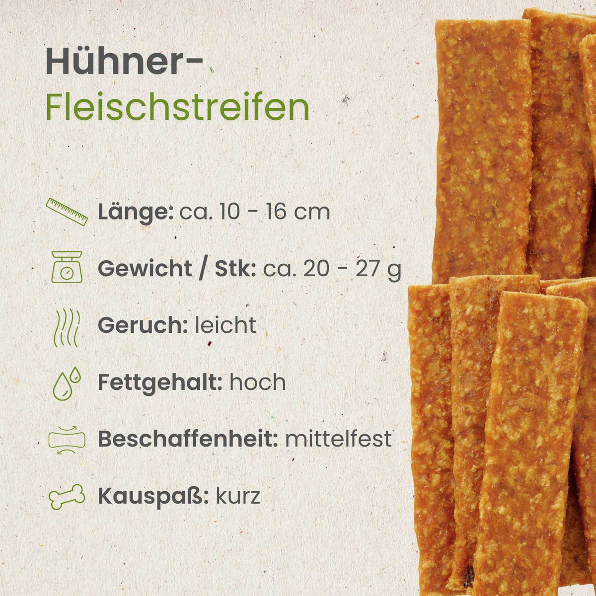 Hühner-Fleischstreifen
