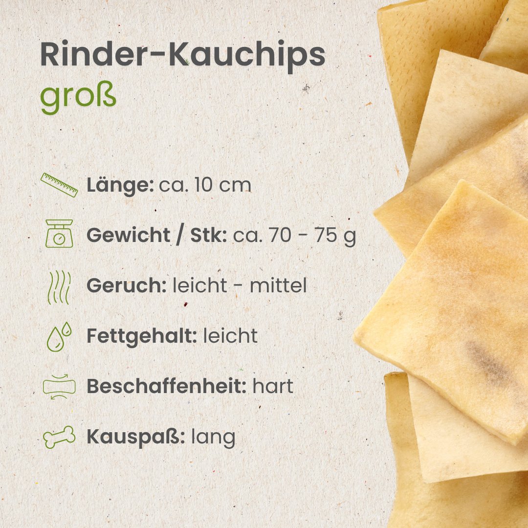 Rinder-Kauchips, groß