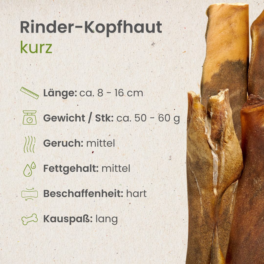 Rinder-Kopfhaut, kurz