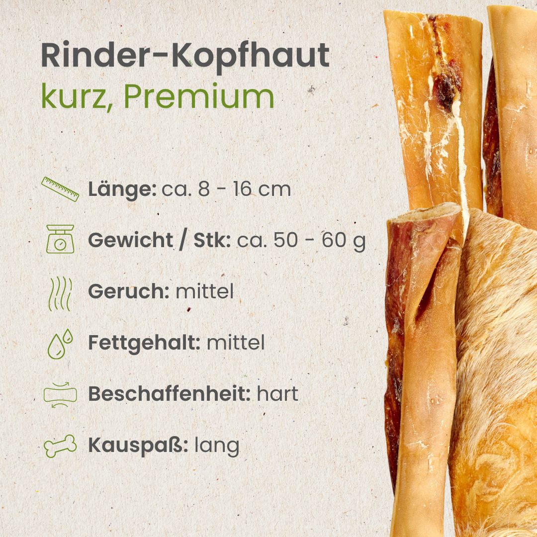 Rinder-Kopfhaut, kurz Premium