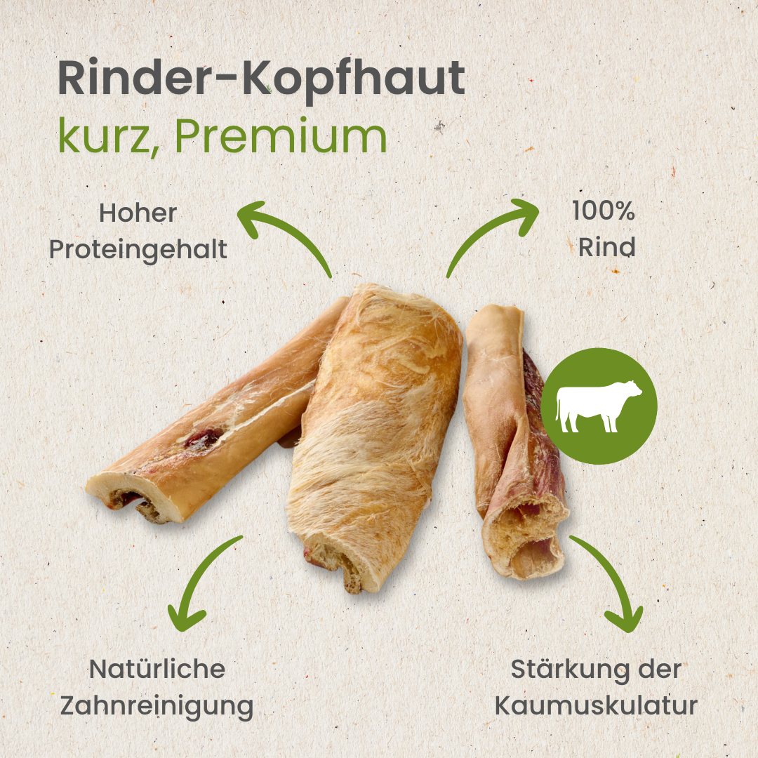 Rinder-Kopfhaut, kurz Premium
