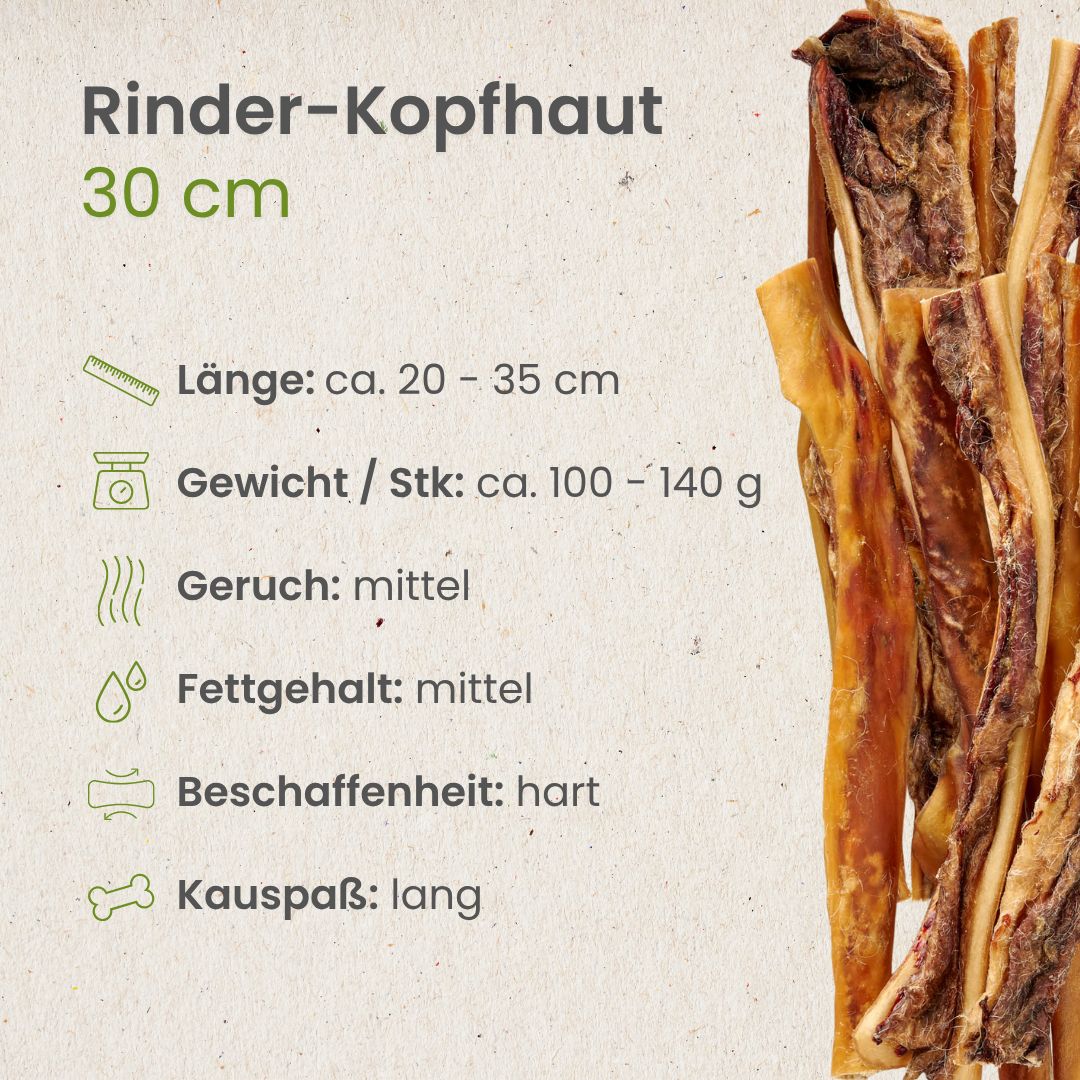 Rinder-Kopfhaut, 30cm