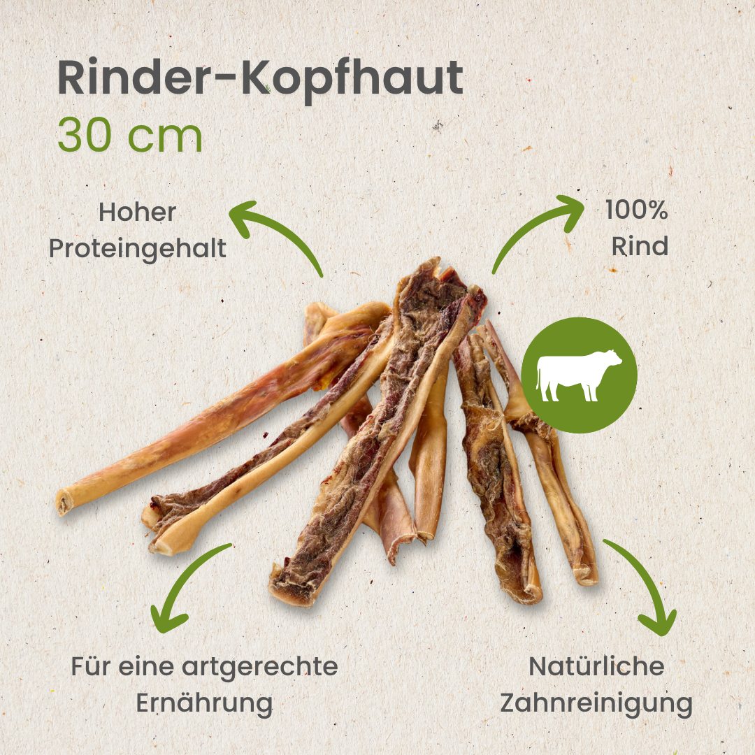 Rinder-Kopfhaut, 30cm