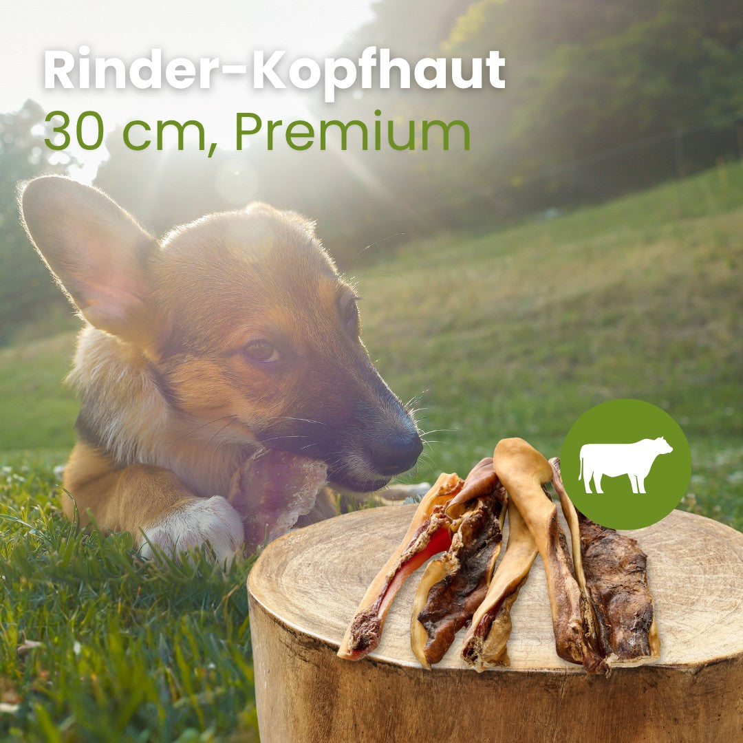 Rinder-Kopfhaut 30cm Premium
