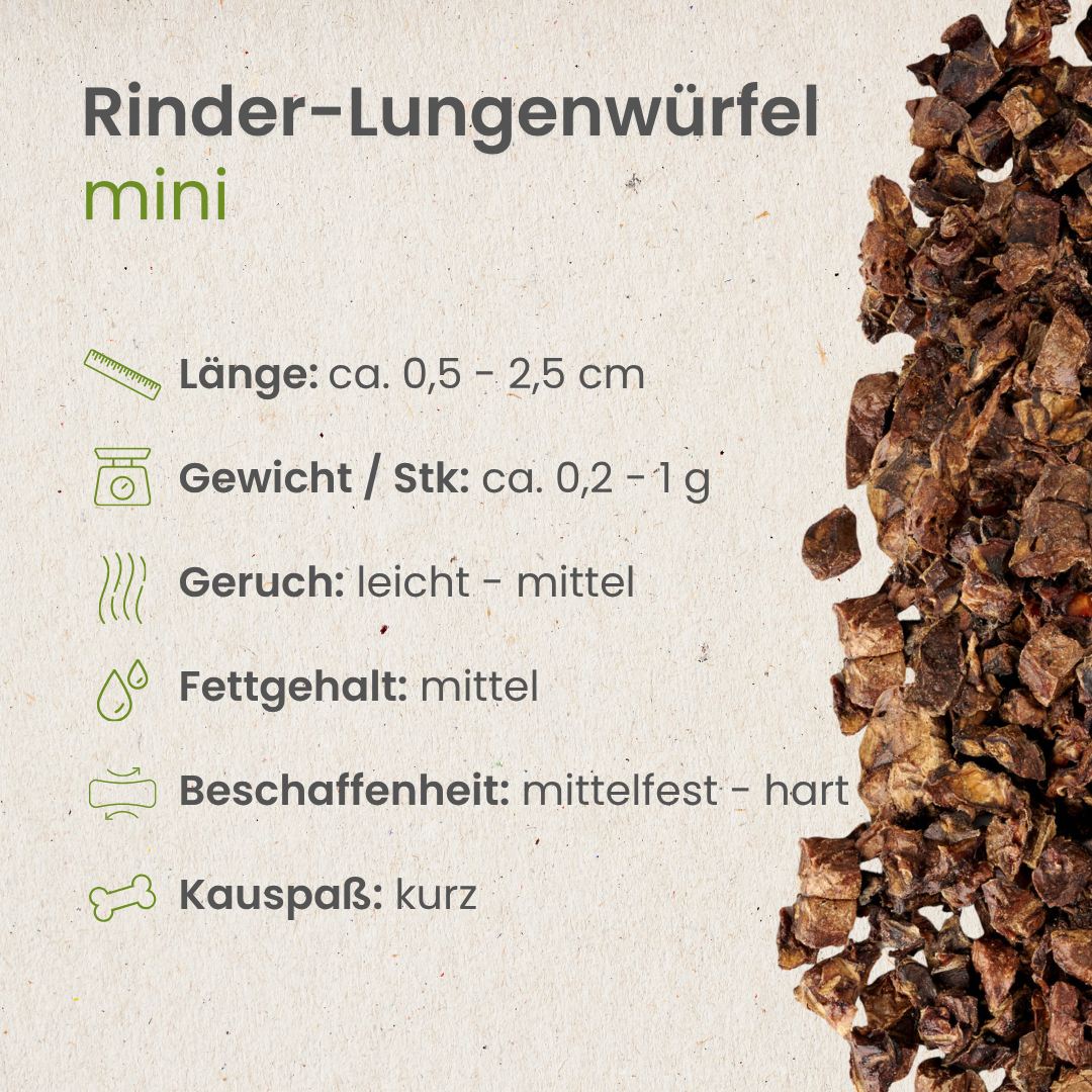 Rinder-Lungenwürfel, Mini