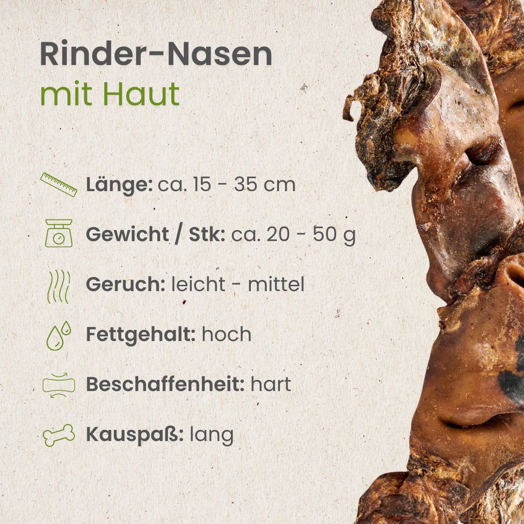 Rinder-Nasen mit Haut