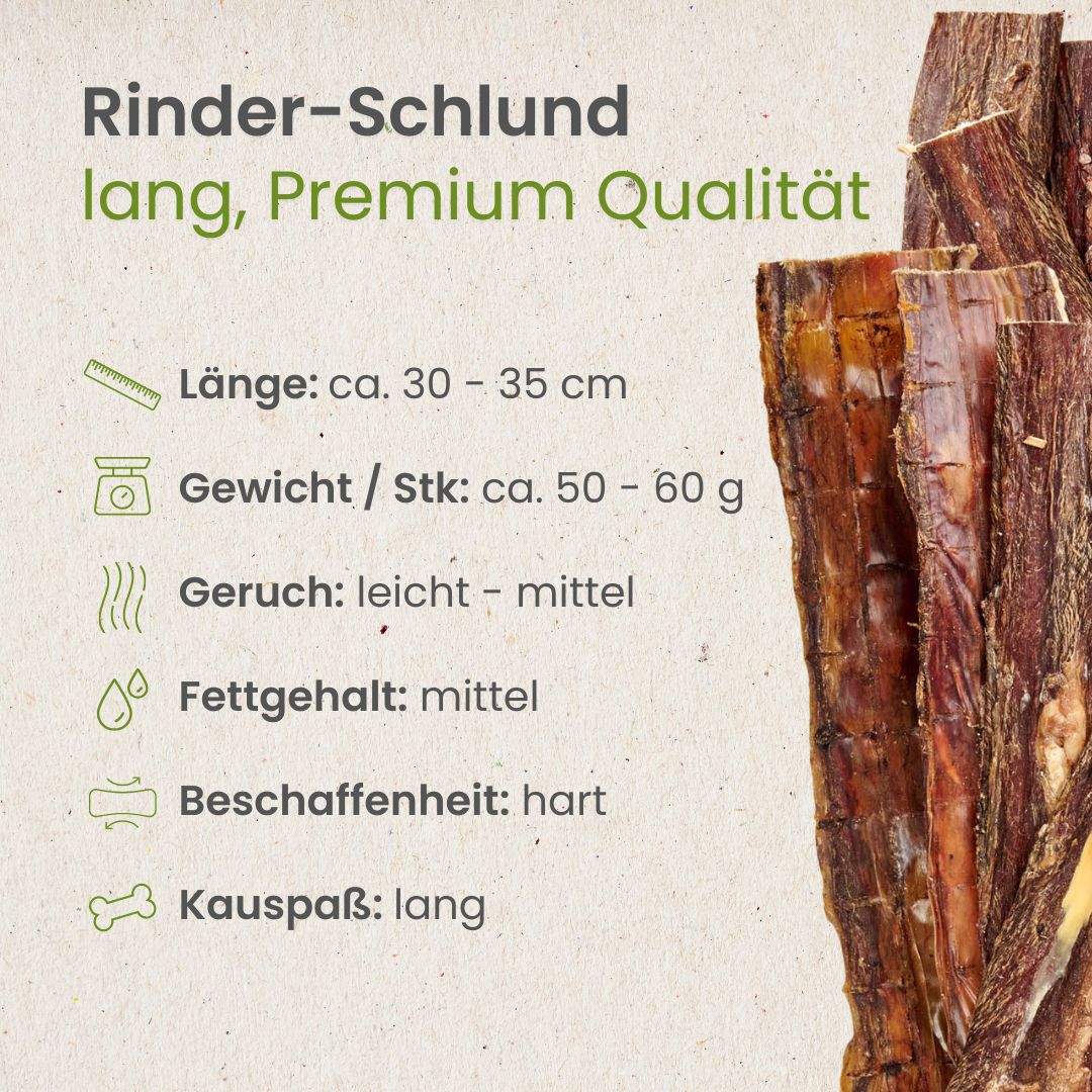 Rinder-Schlund, lang Premium Qualität