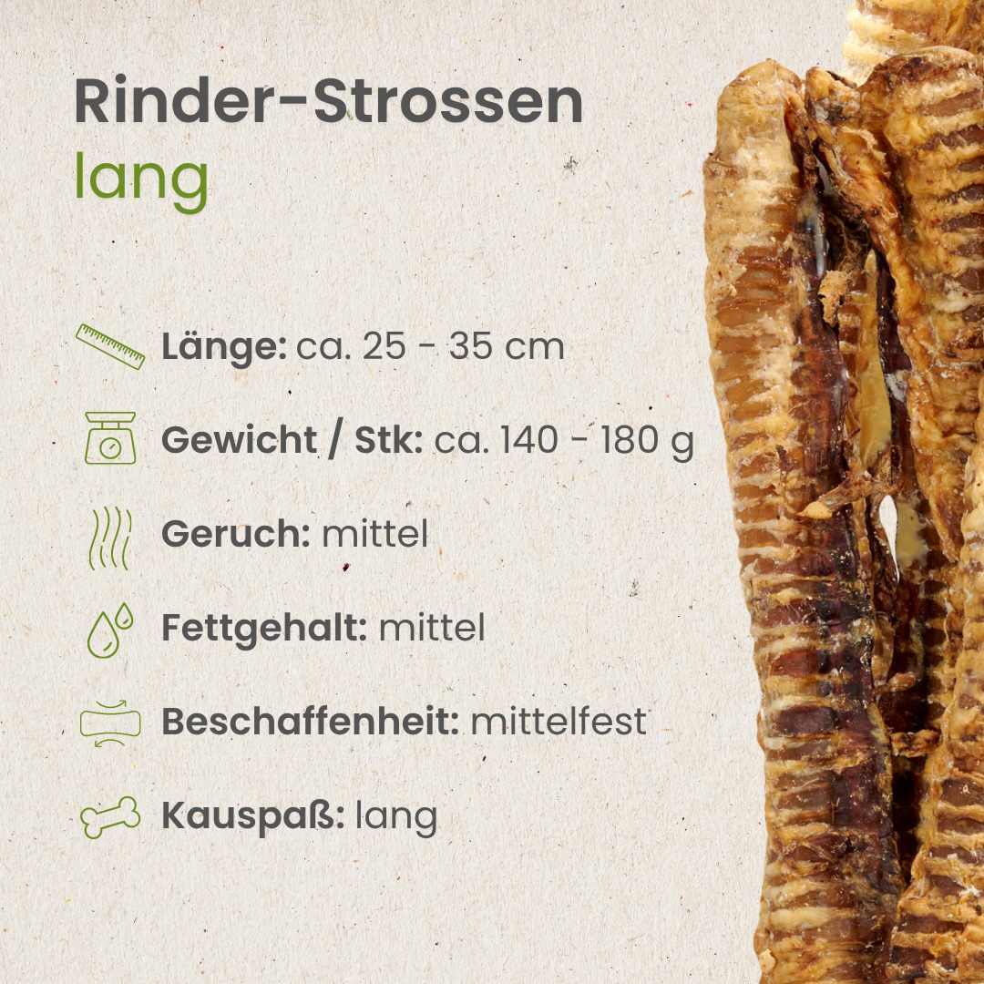 Rinder-Strossen, lang