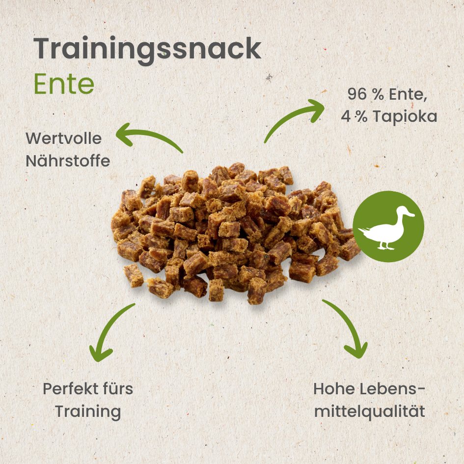 Enten-Sticks-Trainingssnack