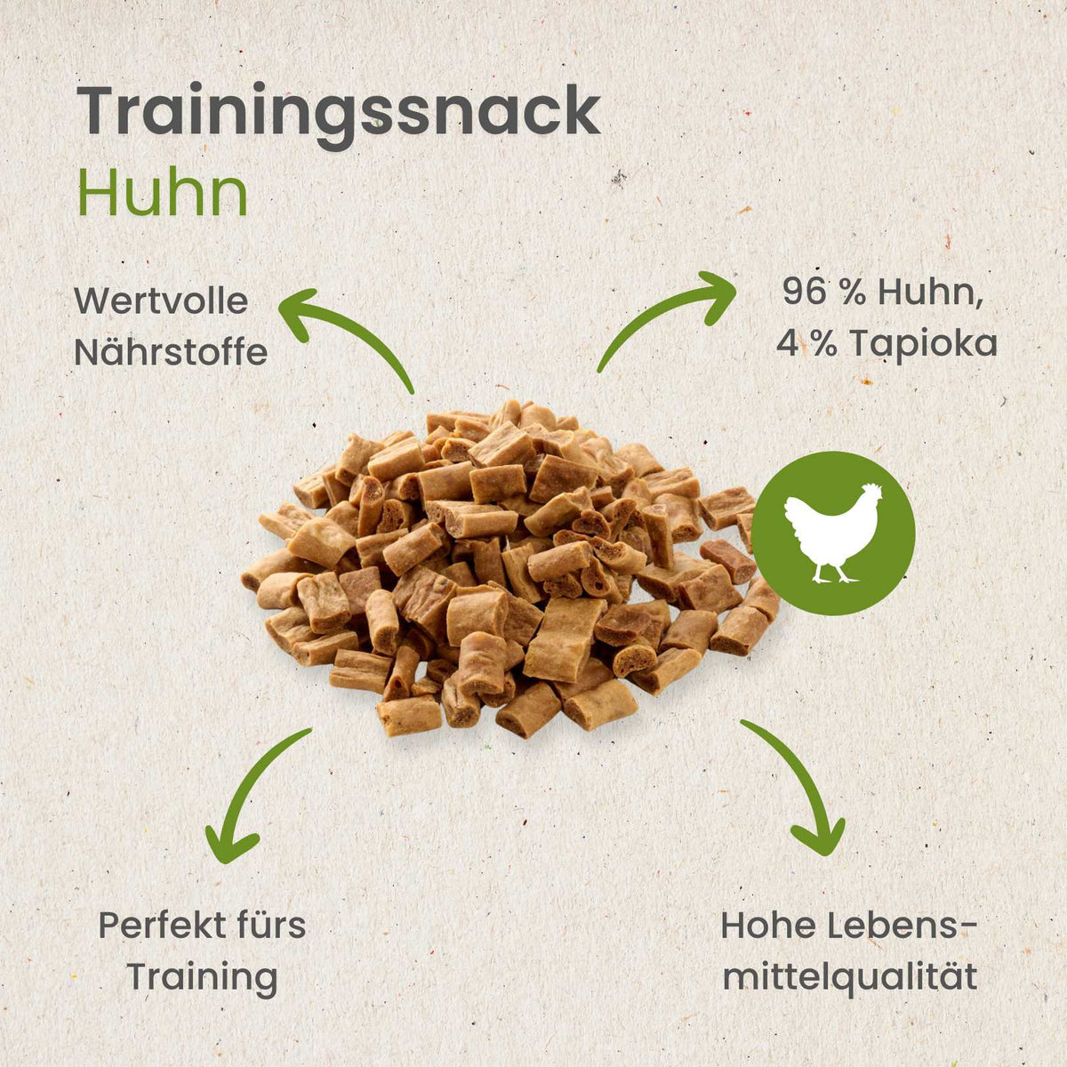 Hühner-Sticks-Trainingssnack