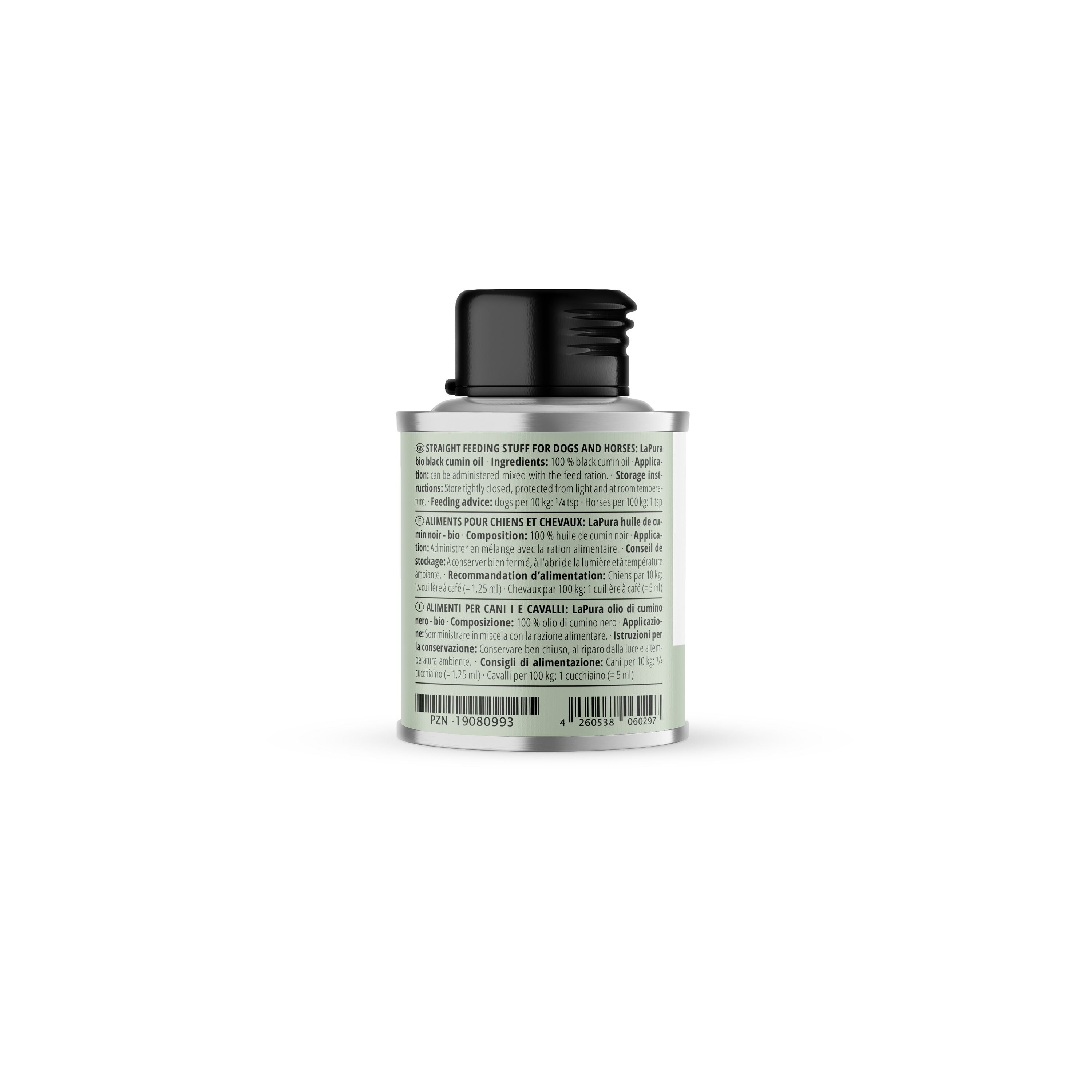 LaPura Bio-Schwarzkümmelöl für Hunde und Pferde